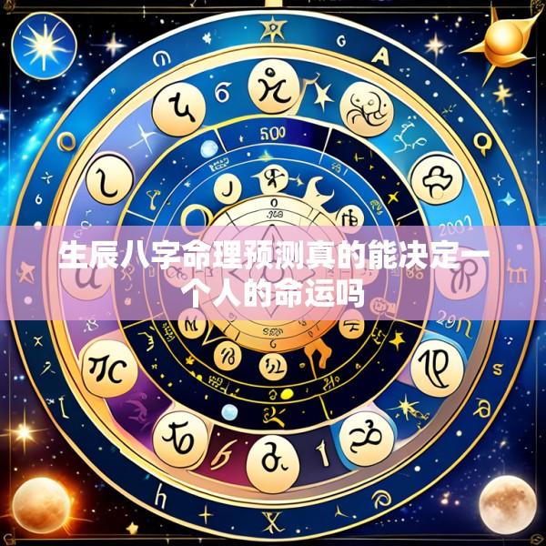 生辰八字命理预测真的能决定一个人的命运吗