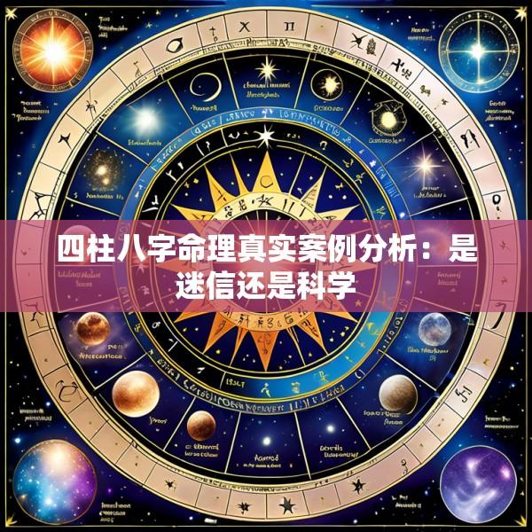 四柱八字命理真实案例分析：是迷信还是科学