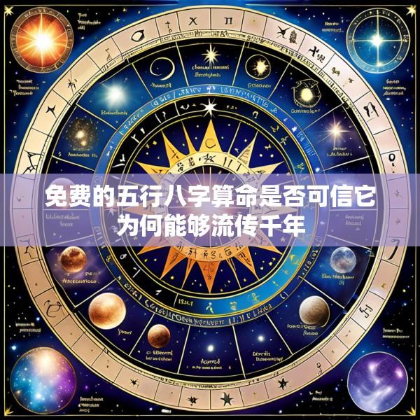 免费的五行八字算命是否可信它为何能够流传千年