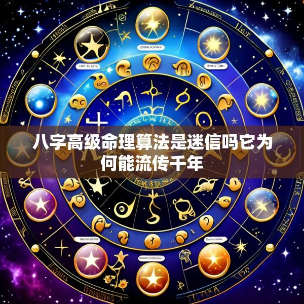八字高级命理算法是迷信吗它为何能流传千年