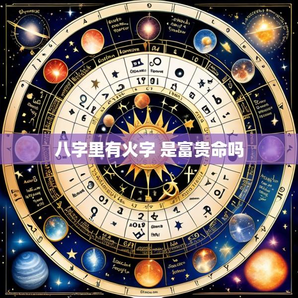 八字里有火字 是富贵命吗