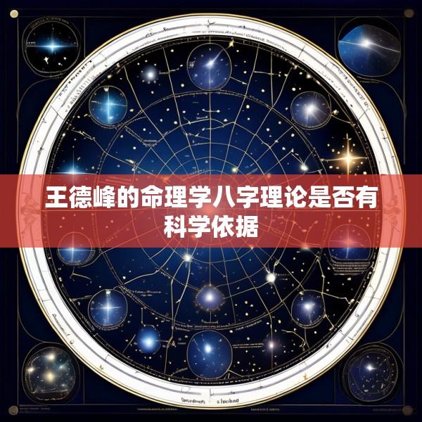 王德峰的命理学八字理论是否有科学依据