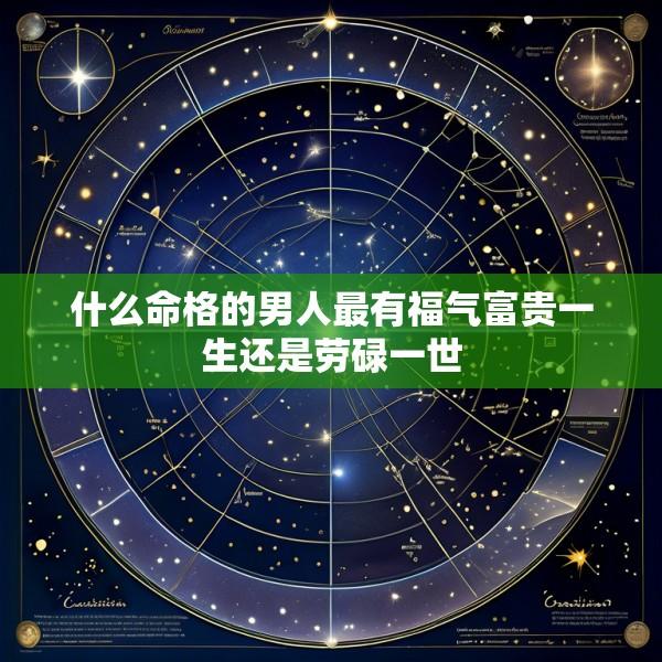 什么命格的男人最有福气富贵一生还是劳碌一世