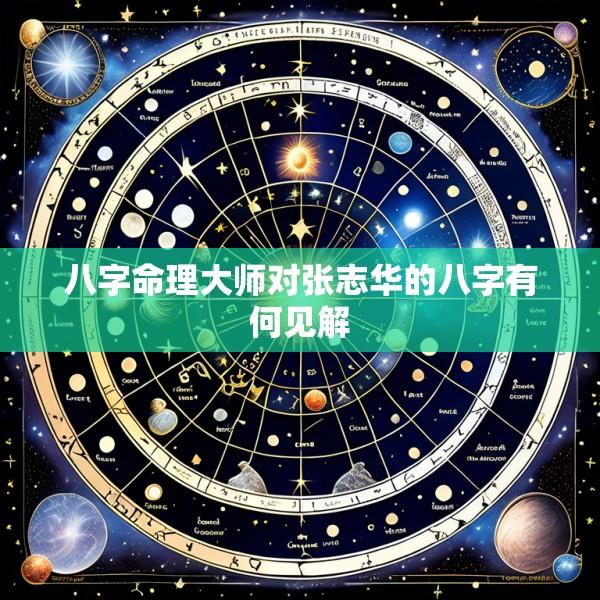 八字命理大师对张志华的八字有何见解