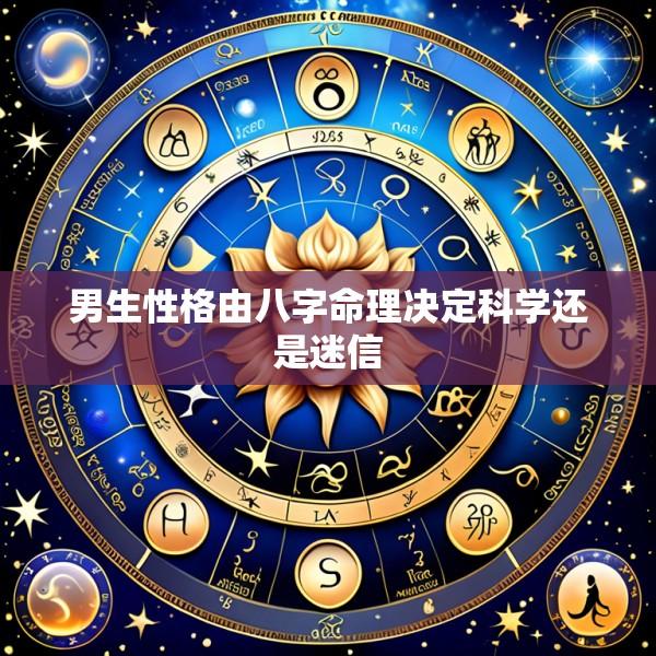 男生性格由八字命理决定科学还是迷信
