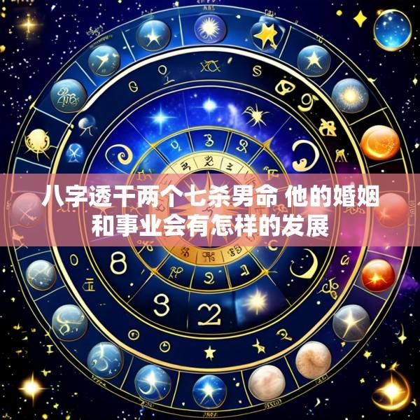 八字透干两个七杀男命 他的婚姻和事业会有怎样的发展