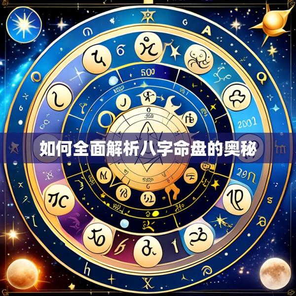 如何全面解析八字命盘的奥秘