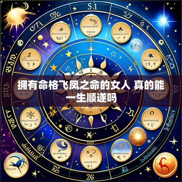 拥有命格飞凤之命的女人 真的能一生顺遂吗