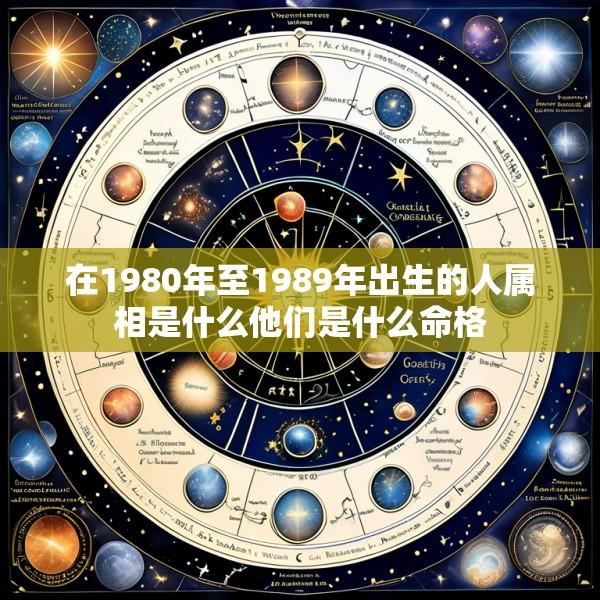 在1980年至1989年出生的人属相是什么他们是什么命格