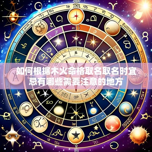 如何根据木火命格取名取名时宜忌有哪些需要注意的地方