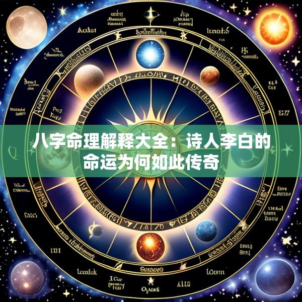 八字命理解释大全：诗人李白的命运为何如此传奇