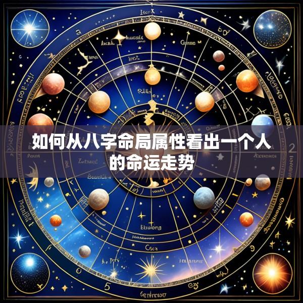 如何从八字命局属性看出一个人的命运走势