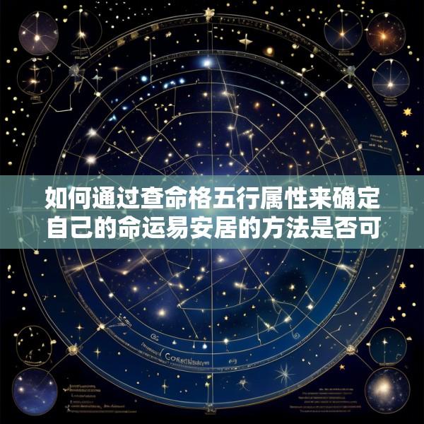 如何通过查命格五行属性来确定自己的命运易安居的方法是否可靠