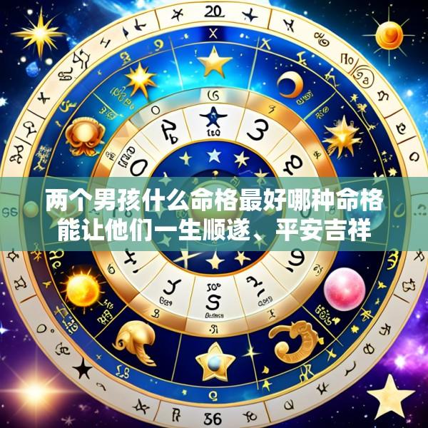 两个男孩什么命格最好哪种命格能让他们一生顺遂、平安吉祥