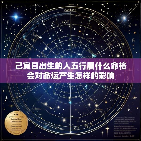己寅日出生的人五行属什么命格会对命运产生怎样的影响