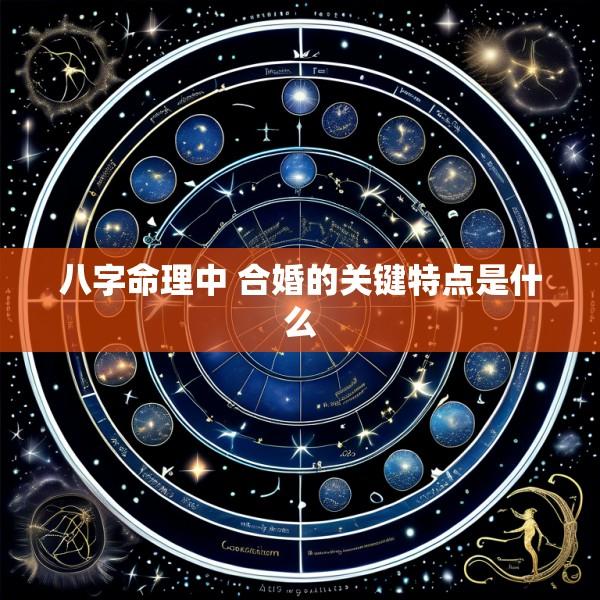 八字命理中 合婚的关键特点是什么