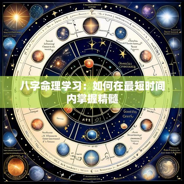 八字命理学习：如何在最短时间内掌握精髓