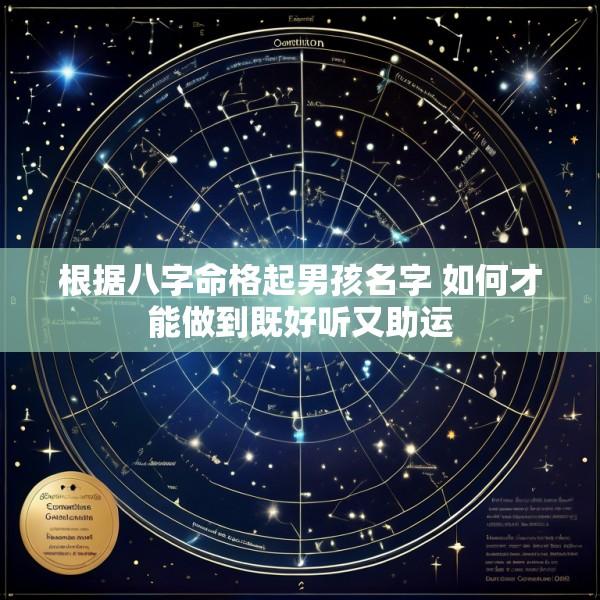 根据八字命格起男孩名字 如何才能做到既好听又助运