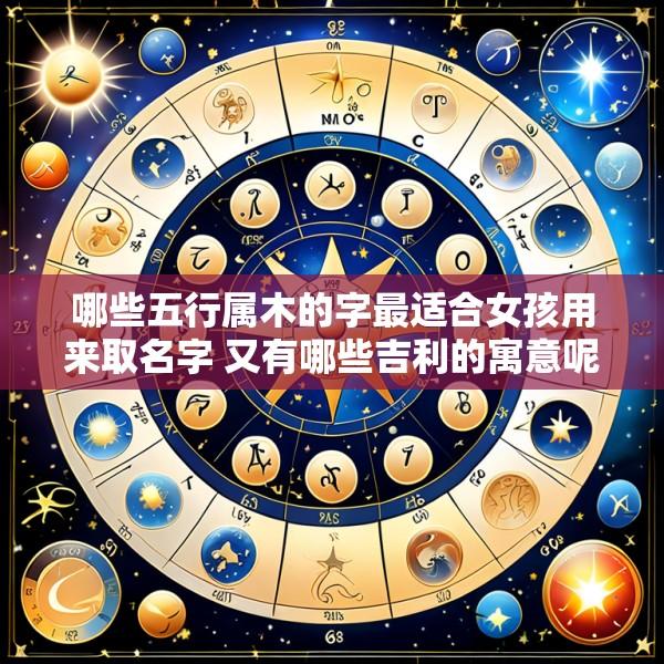 哪些五行属木的字最适合女孩用来取名字 又有哪些吉利的寓意呢