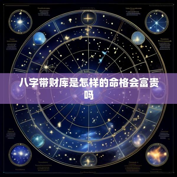 八字带财库是怎样的命格会富贵吗