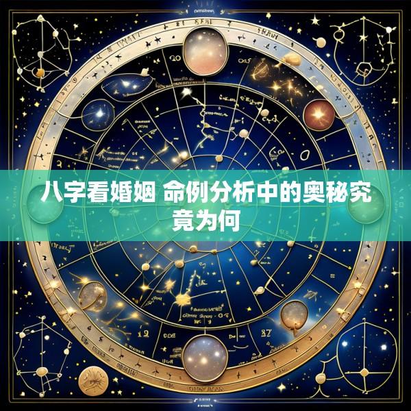 八字看婚姻 命例分析中的奥秘究竟为何