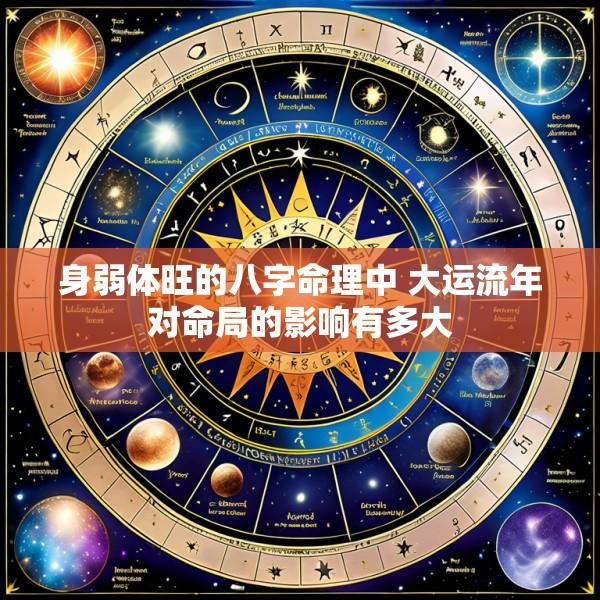 身弱体旺的八字命理中 大运流年对命局的影响有多大