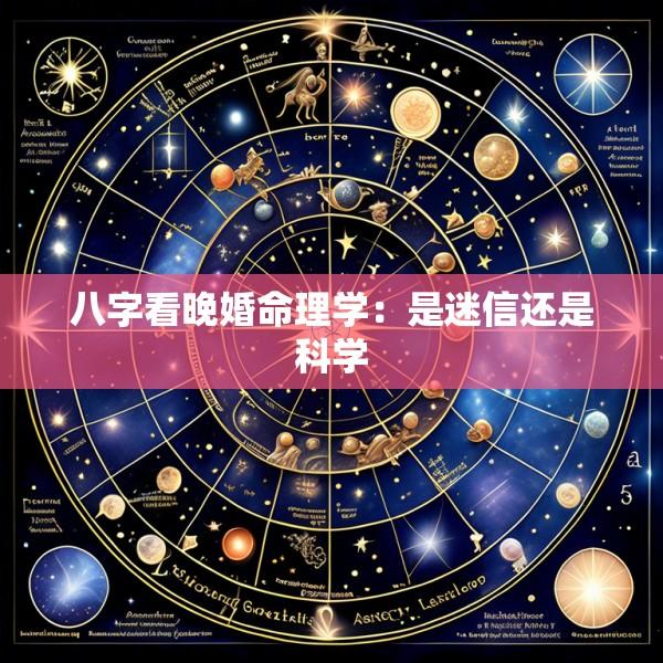 八字看晚婚命理学：是迷信还是科学