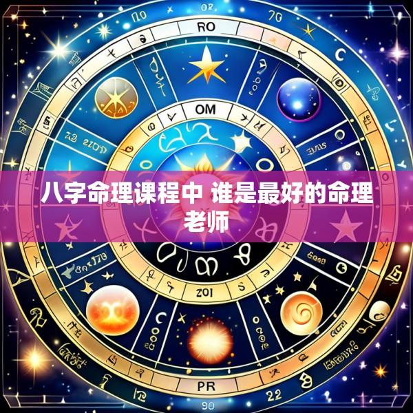 八字命理课程中 谁是最好的命理老师