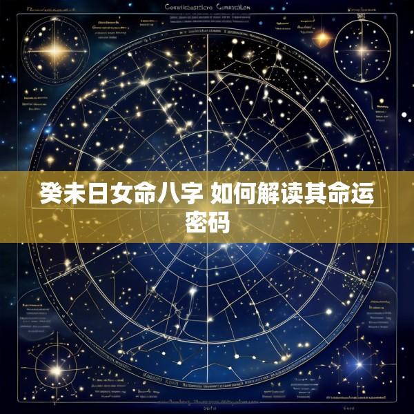 癸未日女命八字 如何解读其命运密码