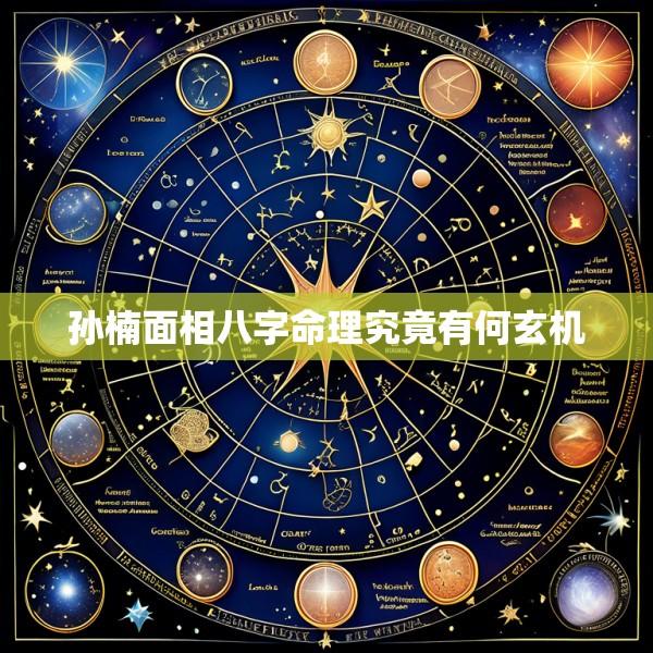孙楠面相八字命理究竟有何玄机