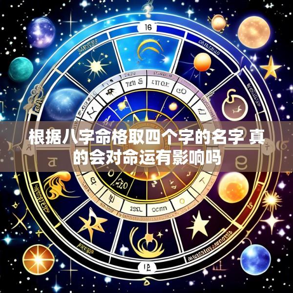 根据八字命格取四个字的名字 真的会对命运有影响吗
