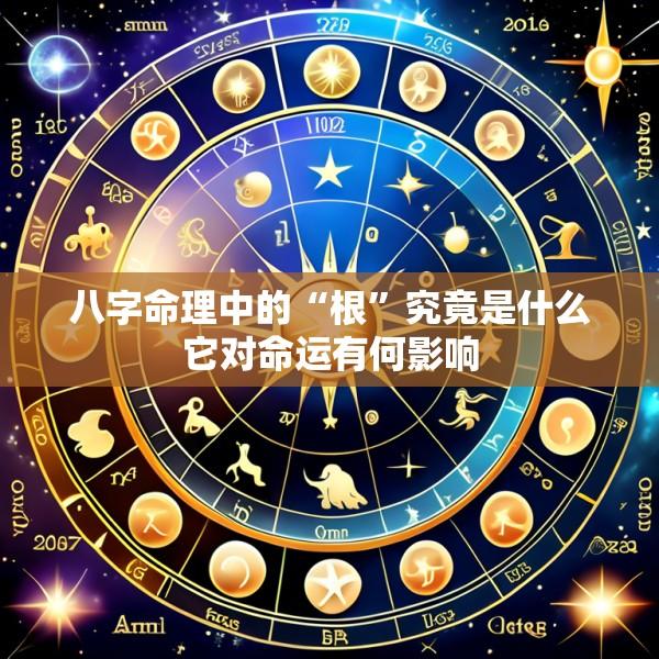 八字命理中的“根”究竟是什么它对命运有何影响