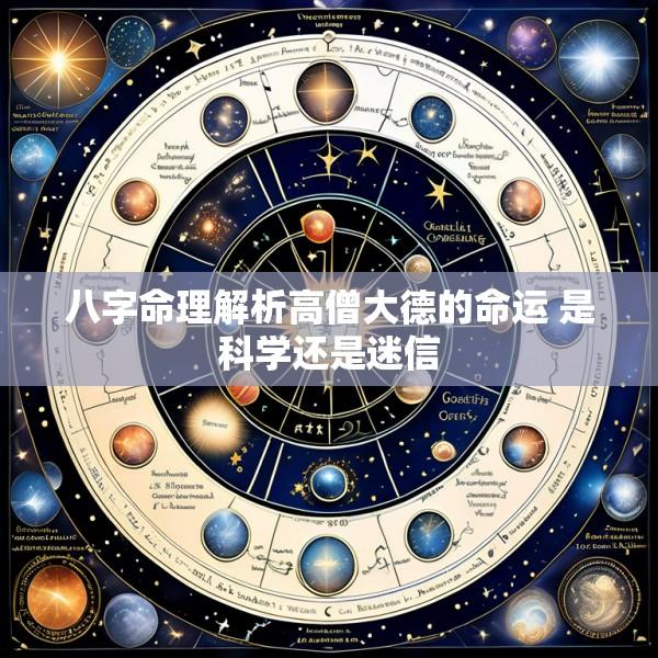 八字命理解析高僧大德的命运 是科学还是迷信