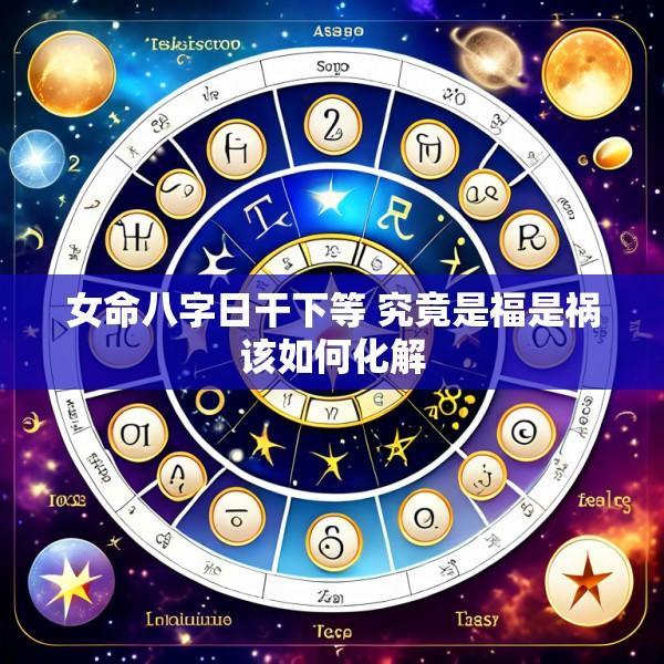女命八字日干下等 究竟是福是祸该如何化解