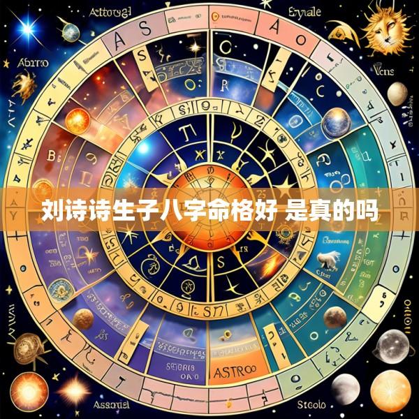 刘诗诗生子八字命格好 是真的吗