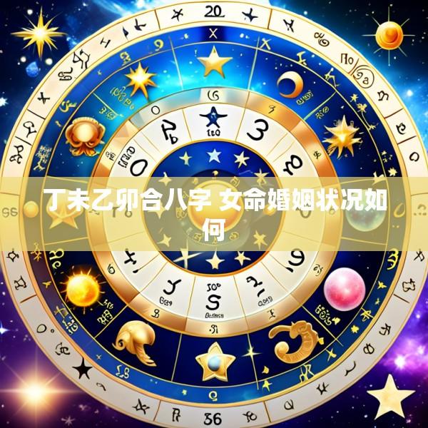 丁未乙卯合八字 女命婚姻状况如何
