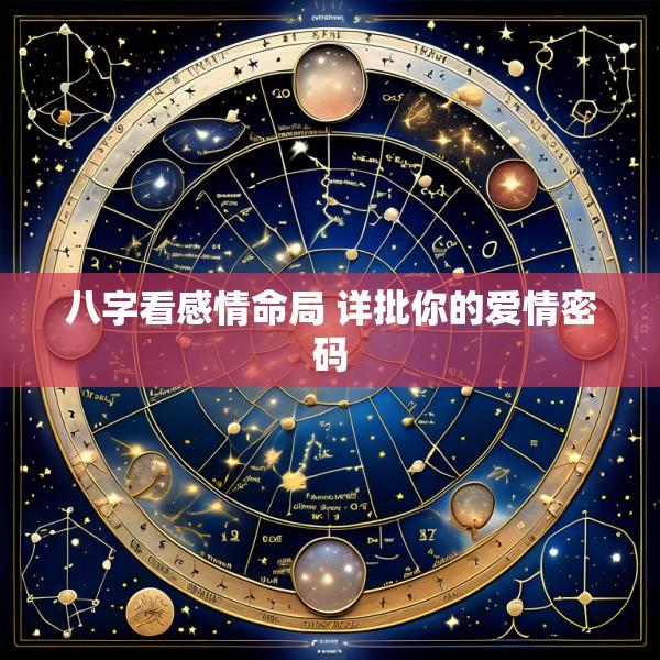 八字看感情命局 详批你的爱情密码