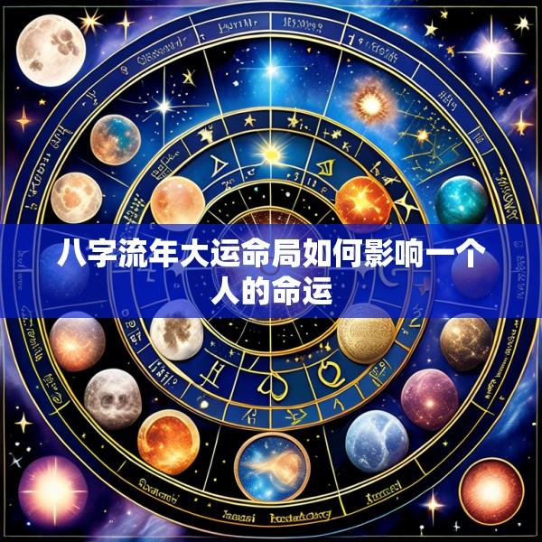 八字流年大运命局如何影响一个人的命运