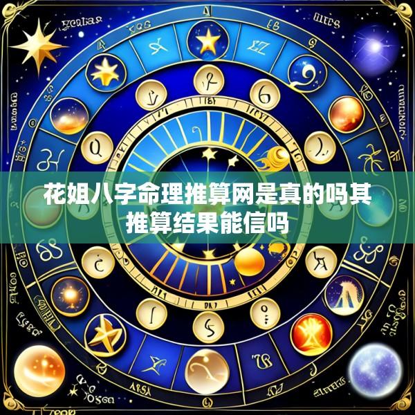 花姐八字命理推算网是真的吗其推算结果能信吗