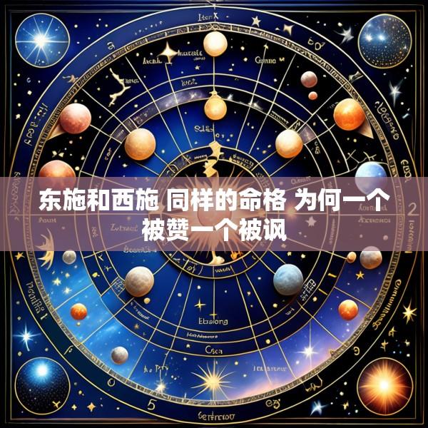 东施和西施 同样的命格 为何一个被赞一个被讽