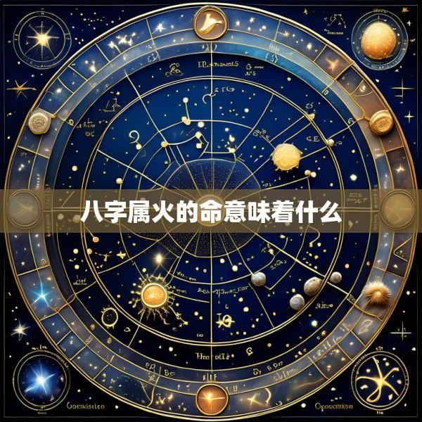 八字属火的命意味着什么