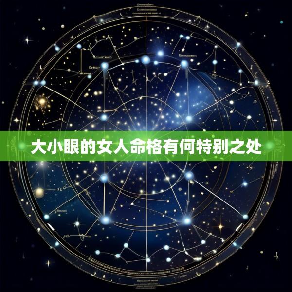 大小眼的女人命格有何特别之处
