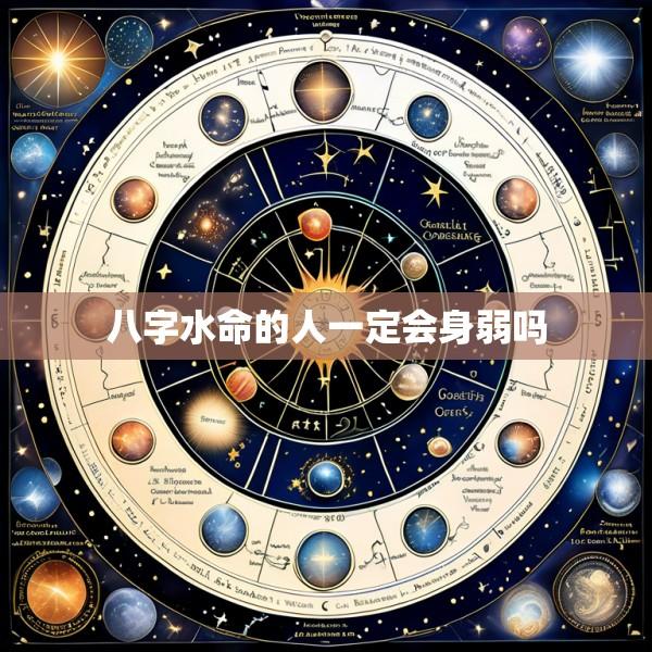 八字水命的人一定会身弱吗