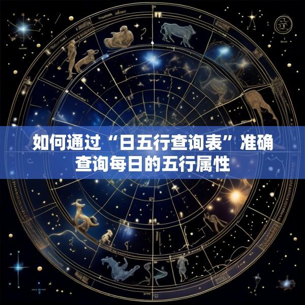 如何通过“日五行查询表”准确查询每日的五行属性