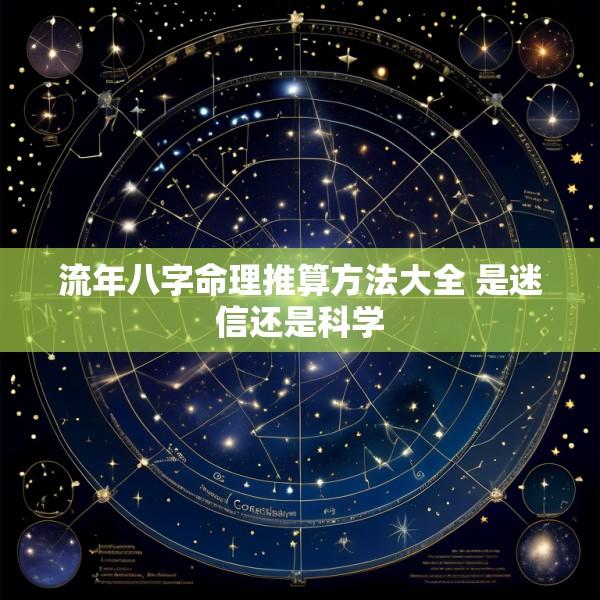 流年八字命理推算方法大全 是迷信还是科学