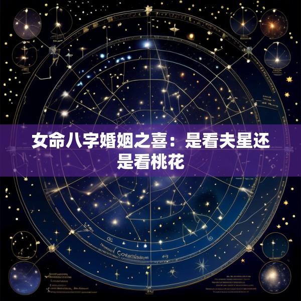 女命八字婚姻之喜：是看夫星还是看桃花