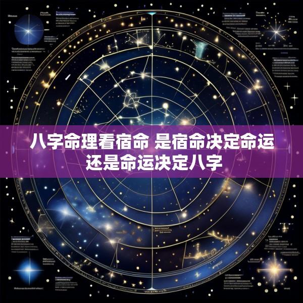 八字命理看宿命 是宿命决定命运 还是命运决定八字