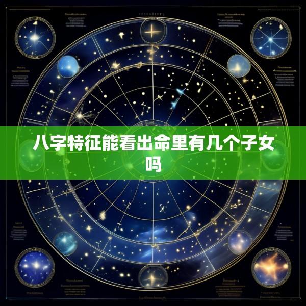 八字特征能看出命里有几个子女吗