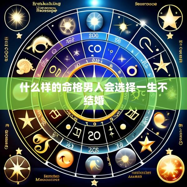 什么样的命格男人会选择一生不结婚