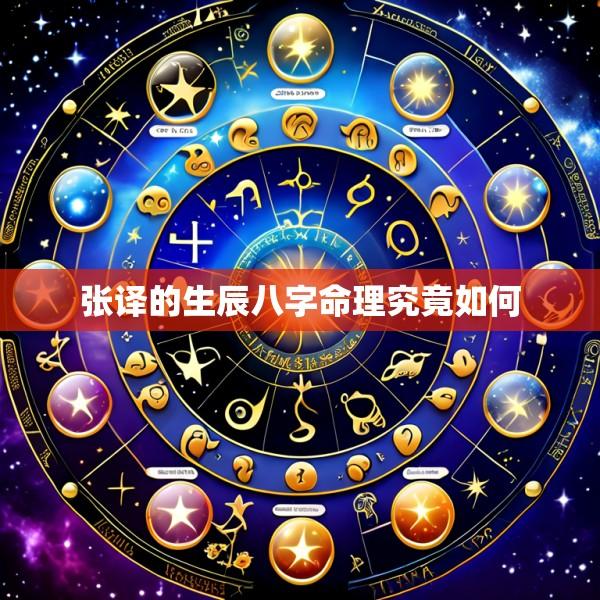 张译的生辰八字命理究竟如何
